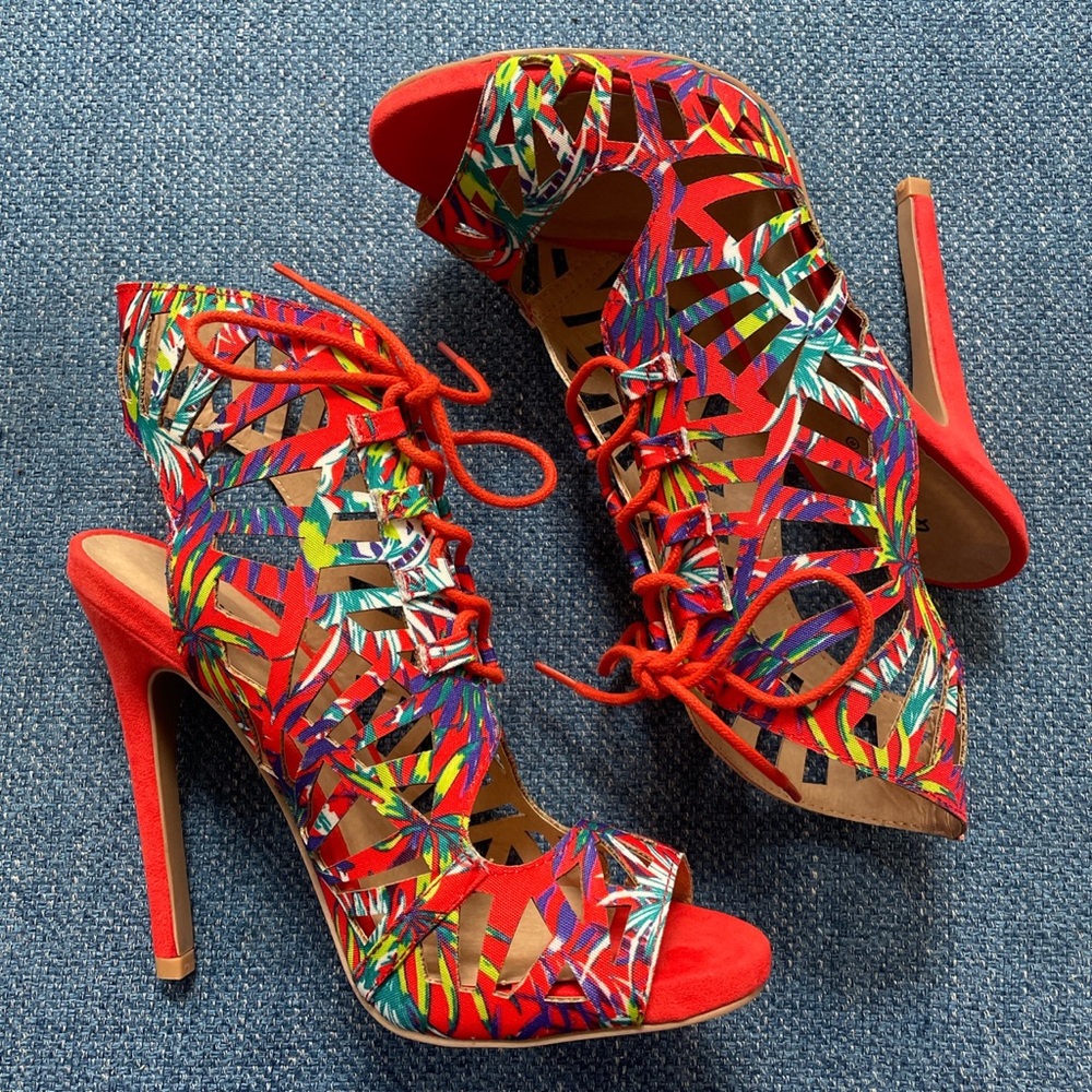 Floral/Plant Print Booties